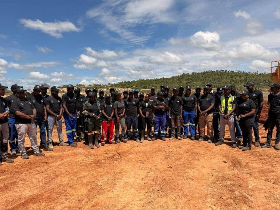 Group gathered at the Amatola operation