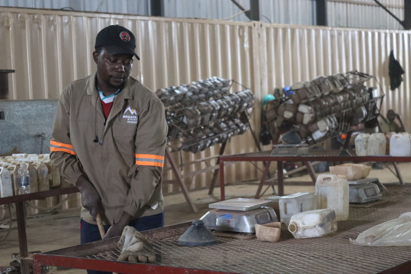 Magaya Mining team member at work in the Amatola plant