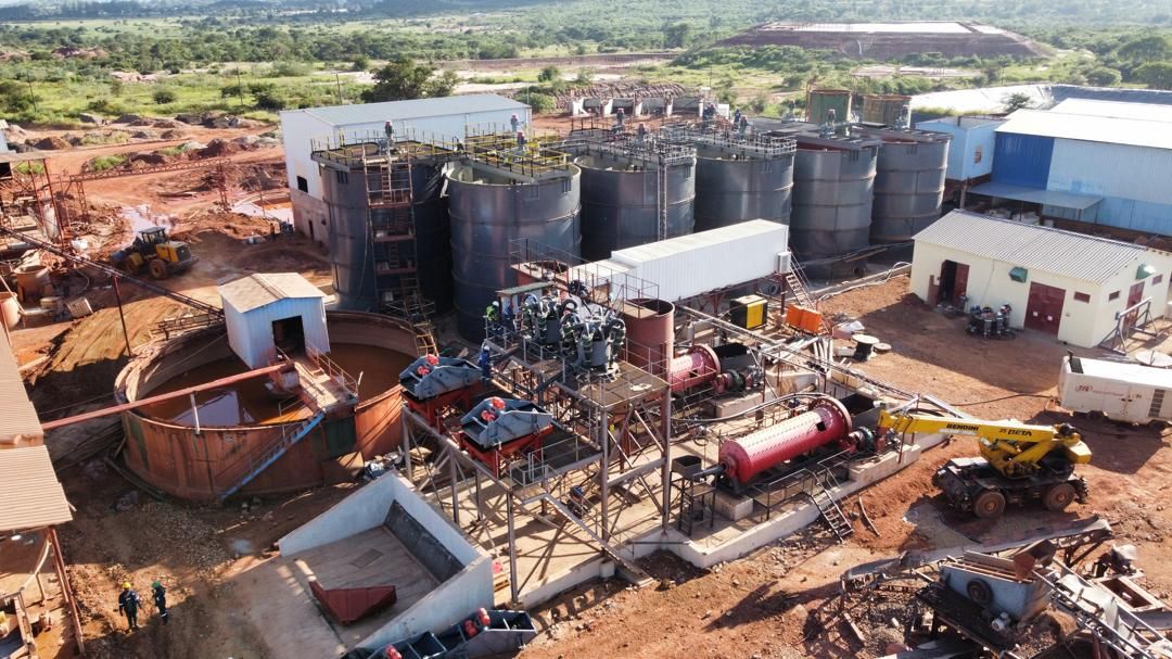 Aerial view of the Amaveni processing plant