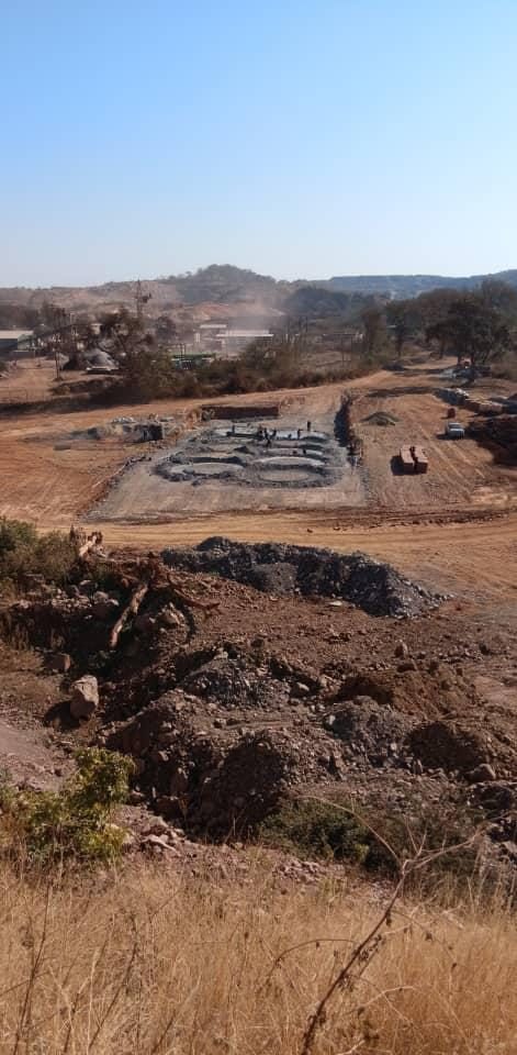 Teams working on tank foundations