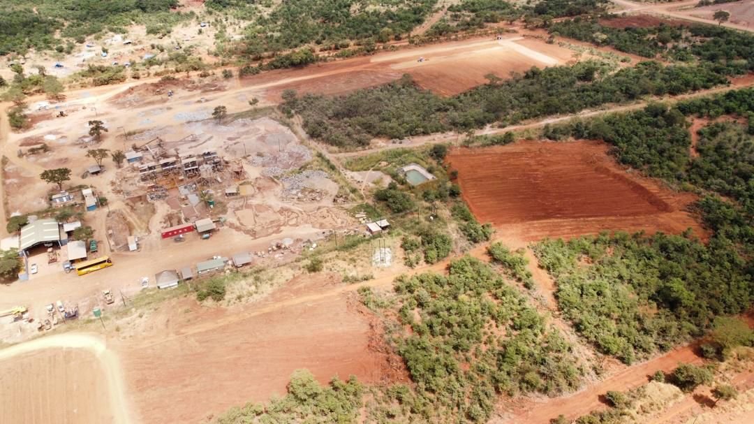 Aerial view of the Chandelier plant at Pickstone
