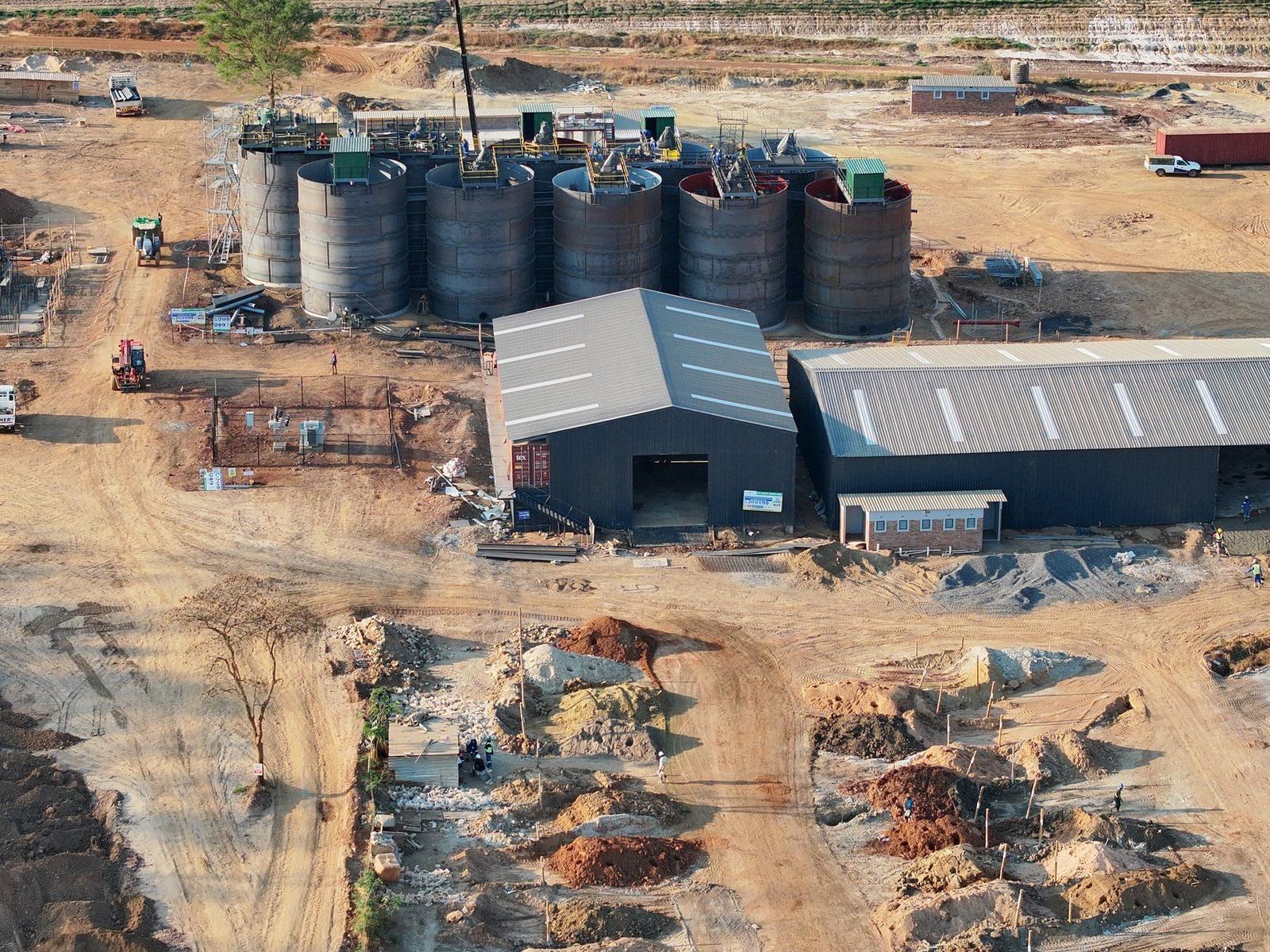 Aerial view of the Walden processing site