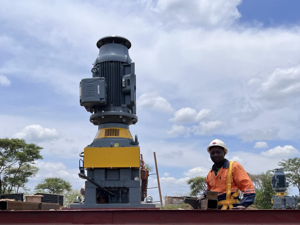 Magaya Mine Employee on a Gold Processing Plant